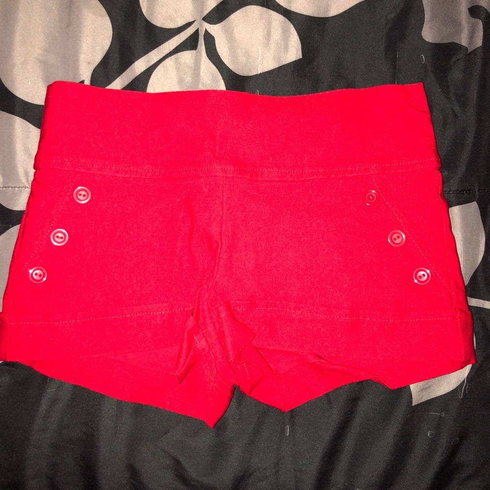 Red shorts